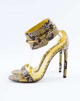 Gucci Ursula Horsebit Python Heels - EU 39.5