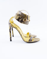 Gucci Ursula Horsebit Python Heels - EU 39.5
