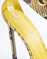 Gucci Ursula Horsebit Python Heels - EU 39.5