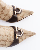 Gucci Monogram Ankle Boots - EU 37