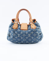 Louis Vuitton Monogram Denim Mini Pleaty Bag