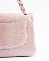 Chanel Python Jumbo Classic Double Flap Bag