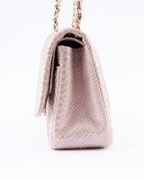Chanel Python Jumbo Classic Double Flap Bag