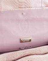 Chanel Python Jumbo Classic Double Flap Bag