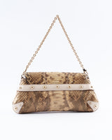 Gucci X Tom Ford Python Horsebit Chain Shoulder Bag