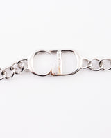 Dior CD Crystal Logo Necklace