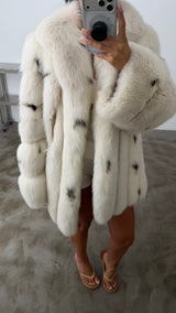 Vintage Fox Spotted Fur Coat