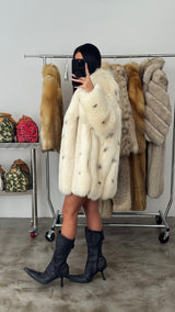 Vintage Arctic Fox Fur Coat
