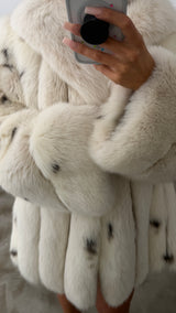 Vintage Fox Spotted Fur Coat
