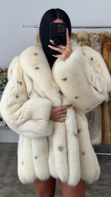 Vintage Arctic Fox Fur Coat