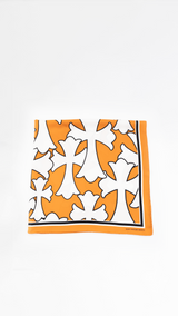 Chrome Hearts Silk Cemetery Cross Scarf