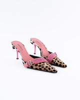 Cesare Paciotti Leopard Print Mules - EU 36