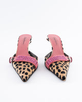 Cesare Paciotti Leopard Print Mules - EU 36