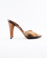 Jimmy Choo Python Leather Heels - EU 39