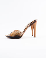 Jimmy Choo Python Leather Heels - EU 39