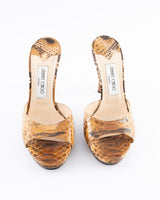 Jimmy Choo Python Leather Heels - EU 39