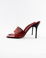 Sergio Rossi Snakeskin Heels - EU 40