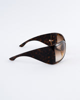 Gucci Tortoiseshell Shield Sunglasses