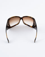 Gucci Tortoiseshell Shield Sunglasses
