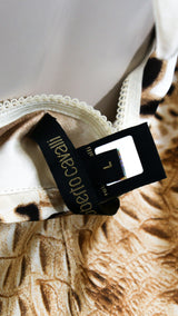 Roberto Cavalli Cheetah Halter Neck Dress