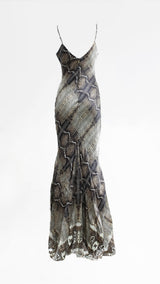Roberto Cavalli Python Dress