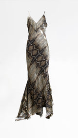 Roberto Cavalli Python Dress