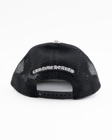 Chrome Hearts Triple Cross Cemetery Leather Trucker Hat