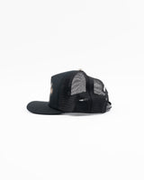 Chrome Hearts Triple Cross Cemetery Leather Trucker Hat