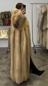 Vintage Golden Island Fox Fur Coat