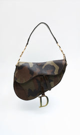 Dior Camo Saddle Bag