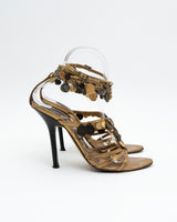 Roberto Cavalli Coin Heels