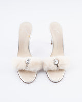 Giuseppe Zanotti Mink Fur Heels - EU 35.5