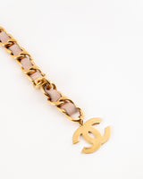 Chanel CC Lambskin Leather Chain Belt