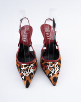 Dior Leopard 'I Love Dior' Heels - EU 37
