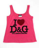 Dolce & Gabbana Rhinestone Tank Top