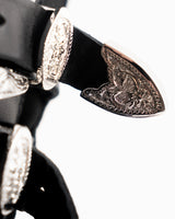 Dsquared2 Western Leather Strapless Mini Dress