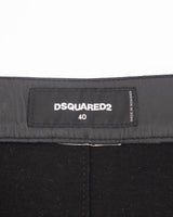 Dsquared2 Western Leather Strapless Mini Dress