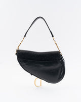 Dior Ostrich Leather Saddle Bag