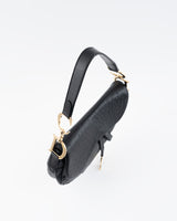 Dior Ostrich Leather Saddle Bag