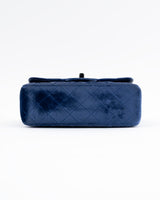 Chanel Velvet Quilted Classic Flap Bag