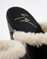 Giuseppe Zanotti Shearling Platform Clogs - EU 37