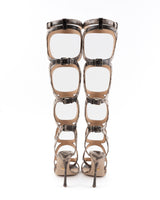 Sergio Rossi Snake Arabesque Gladiator Heels