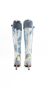 Dior Shearling CD Logo Boots