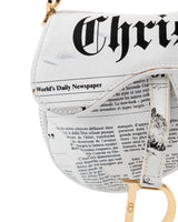 Dior Galliano Newspaper Mini Saddle Bag