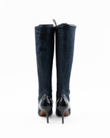 Dior Denim Knee High Boots EU - 36.5