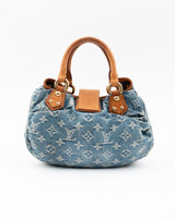 Louis Vuitton Monogram Denim Mini Pleaty Bag