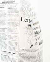 John Galliano Newspaper Print Slip Dress