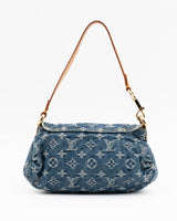 Louis Vuitton Monogram Denim Mini Pleaty Bag