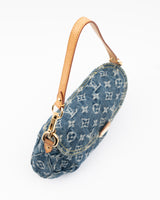Louis Vuitton Monogram Denim Mini Pleaty Bag