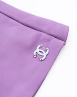 Chanel Lamb Skin Fingerless Gloves